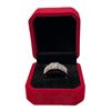 Image 1 : 1.00 CT GRA Certified Round Brilliant Cut Moissanite Stone VVS D Color Set In Center With 56 Round C