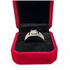 Image 2 : 1.00 CT GRA Certified Round Brilliant Cut Moissanite Stone VVS D Color Set In Center With 14 Round C