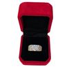 Image 1 : 3.00 CT GRA Certified Round Brilliant Cut Moissanite Stone VVS D Color Set In Center With 50 Round C