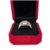 Image 2 : 3.00 CT GRA Certified Round Brilliant Cut Moissanite Stone VVS D Color Set In Center With 50 Round C