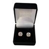 Image 1 : 4.00 CT TW Round Brilliant Cut Moissanite Stone VVS Light Blue Color Set In 925 Silver Earrings Reta