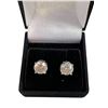 Image 2 : 4.00 CT TW Round Brilliant Cut Moissanite Stone VVS Light Blue Color Set In 925 Silver Earrings Reta