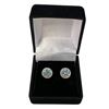 Image 1 : 2.00 CT TW GRA Certified Round Brilliant Cut Moissanite Stones VVS Greenish Blue Color Set In Center