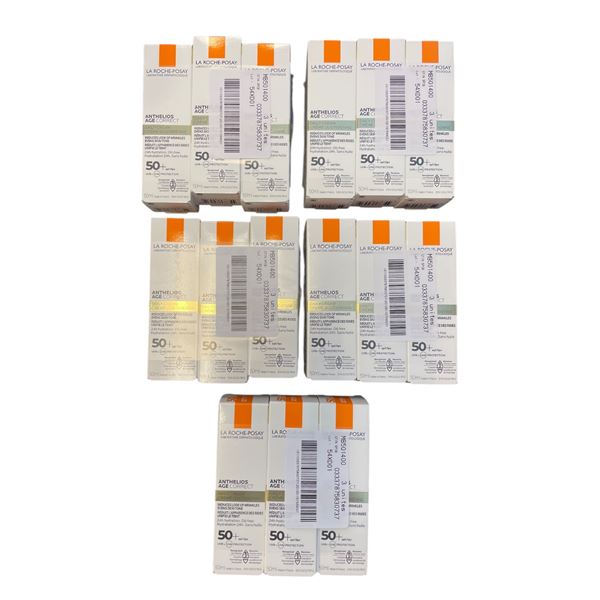 Group of 5 NEW - 3 pack La Roche-Posay Anthelios Age Correct Day Cream SPF 50+, 50ml - exp Oct 2025