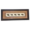 Image 2 : African-Inspired Elephant Decor: Framed 3D Elephant Head, Elephant Figurine Wall Displays