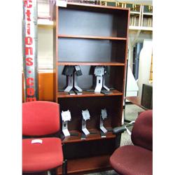 6 -  5 Ft. Mahogany Bookcases