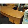 Image 1 : Golden Oak L-shape Desk