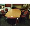 Image 1 : 8 Ft Golden Oak Boardroom Table