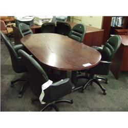 6 Ft Mahogany Boardroom Table