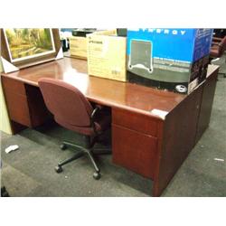 Mahogany Double Pedestal Desk