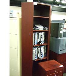 6ft Mahogany Corner Bookcase