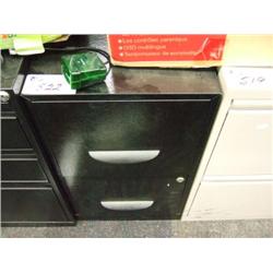 2 Drawer Black Pedestal