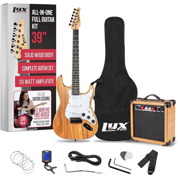 NEW LyxPro 39in Electric Guitar Starter Kit - retail value $259.99 CAD
