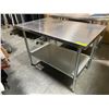 Image 2 : PRo-Kitchen Stainless Steel Restuarant Grade Table - approx. 48in x 30in x 35in H