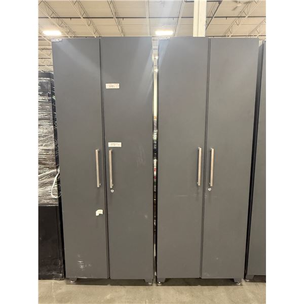 Pro-Slat - Group of 2 Metal Cabinets - Elite Series (80in"x 30in"x18in")
