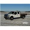 Image 1 : 2012 FORD F350 XLT CREW CAB FLATBED TRUCK