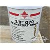 Image 1 : (1) 60 FT. 3/8 IN. TRANSPORT CHAIN