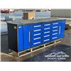Image 2 : 113 IN., 17 COMPARTMENT, STEEL WORKBENCH