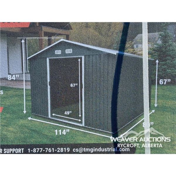 TMG 8 X 10 FT. GALVANIZED METAL SHED