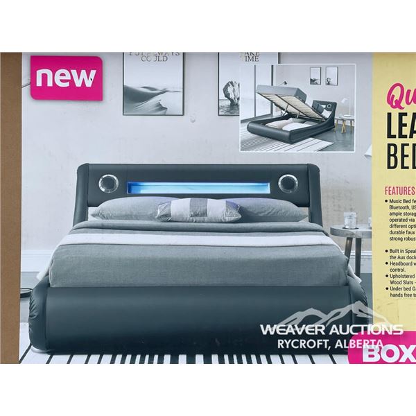 QUEEN LED LIFT BED W/ BUILT IN SPEAKERS