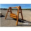 Image 4 : CUSTOM LOG 2 PERSON PATIO SWING
