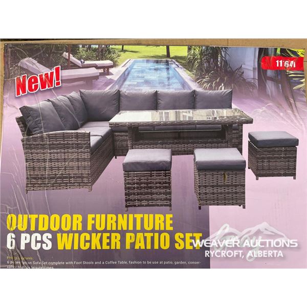 6 PCS OUTDOOR FURNITURE PATIO SET