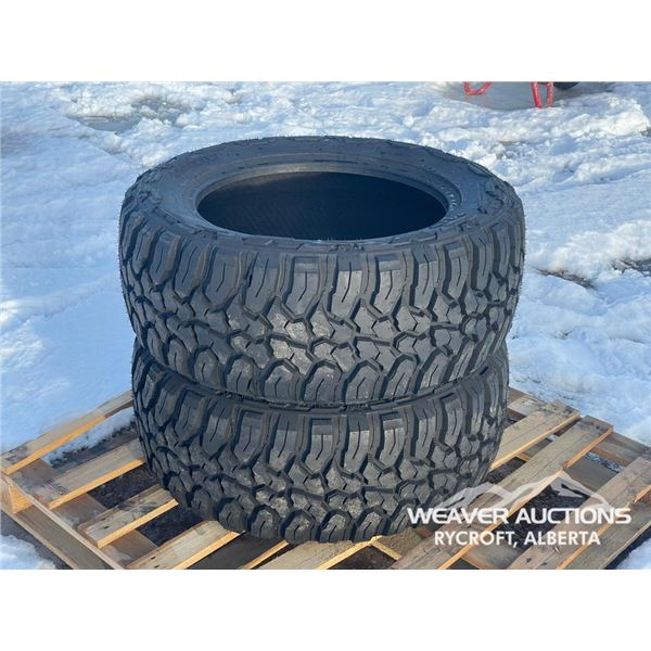 (2) GRIZZLY 33X12.50R20LT TIRES
