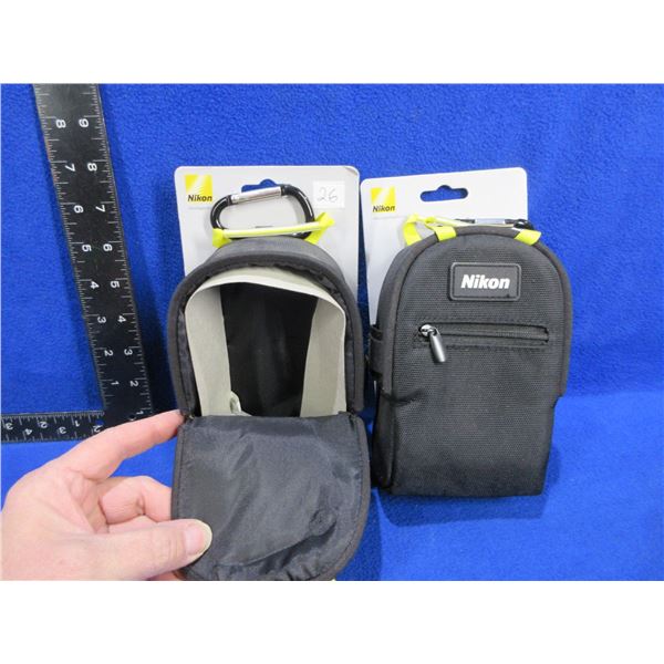 NEW - 2 Nikon SnapPack Magnetic Open & Close Cases