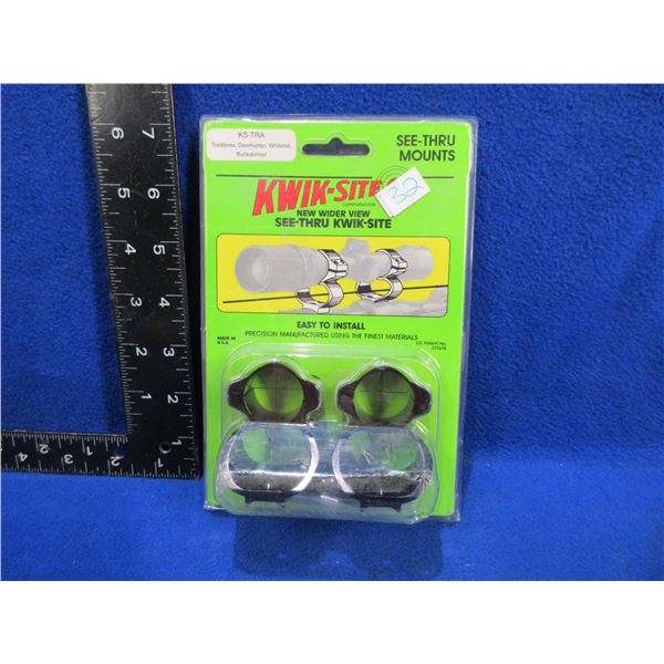 NEW - Kwik-Site See-Thru Mounts - Traditions - KS-TRA