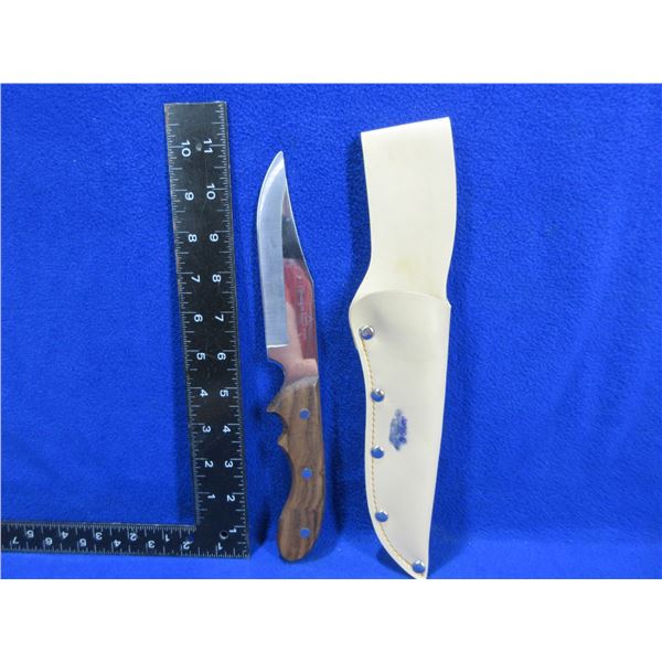 Cobra - Japan Stainless Fixed Blade Knife w/ Leather Sheath