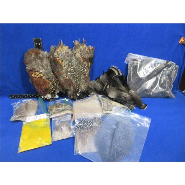 2 Pheasant Pelts, Fur & Feathers for Fly Tying