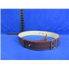 Image 1 : NEW - Size 36 Leather Duty Belt - Marked "Canada 36 91"