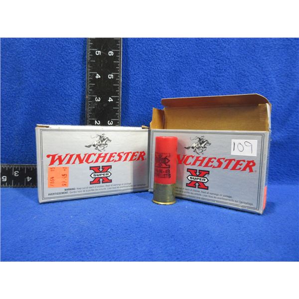 12 Ga. 2 3/4" 4 Buck Winchester SuperX Shotshells