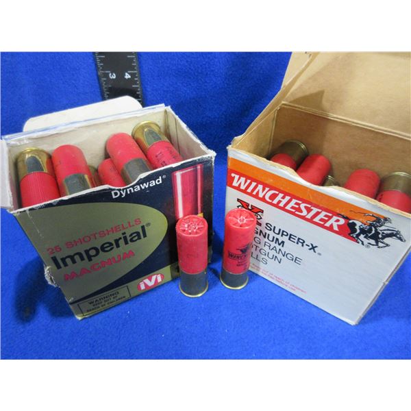 12 Ga. 3" 2 Shot Winchester and Imperial Shotshells