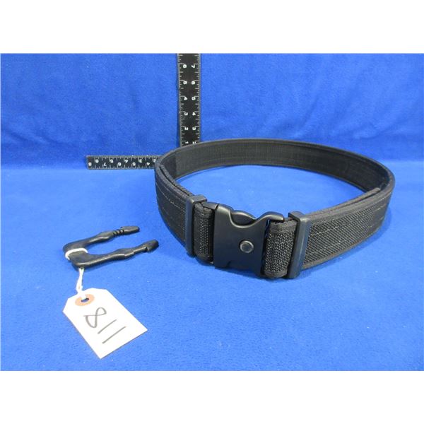 Uncle Mike's 38" to 42" Black No Hook & Loop Duty Belt