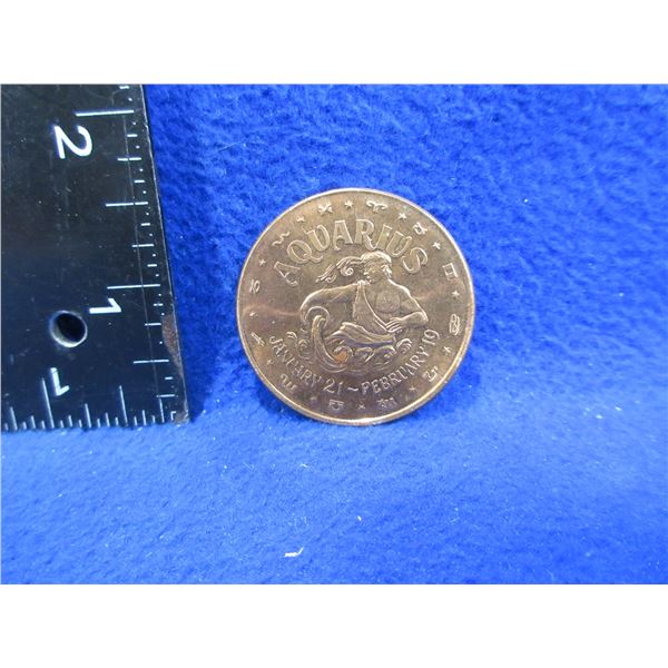 .999 Fine Copper One AVDP Ounce - Aquarius Coin