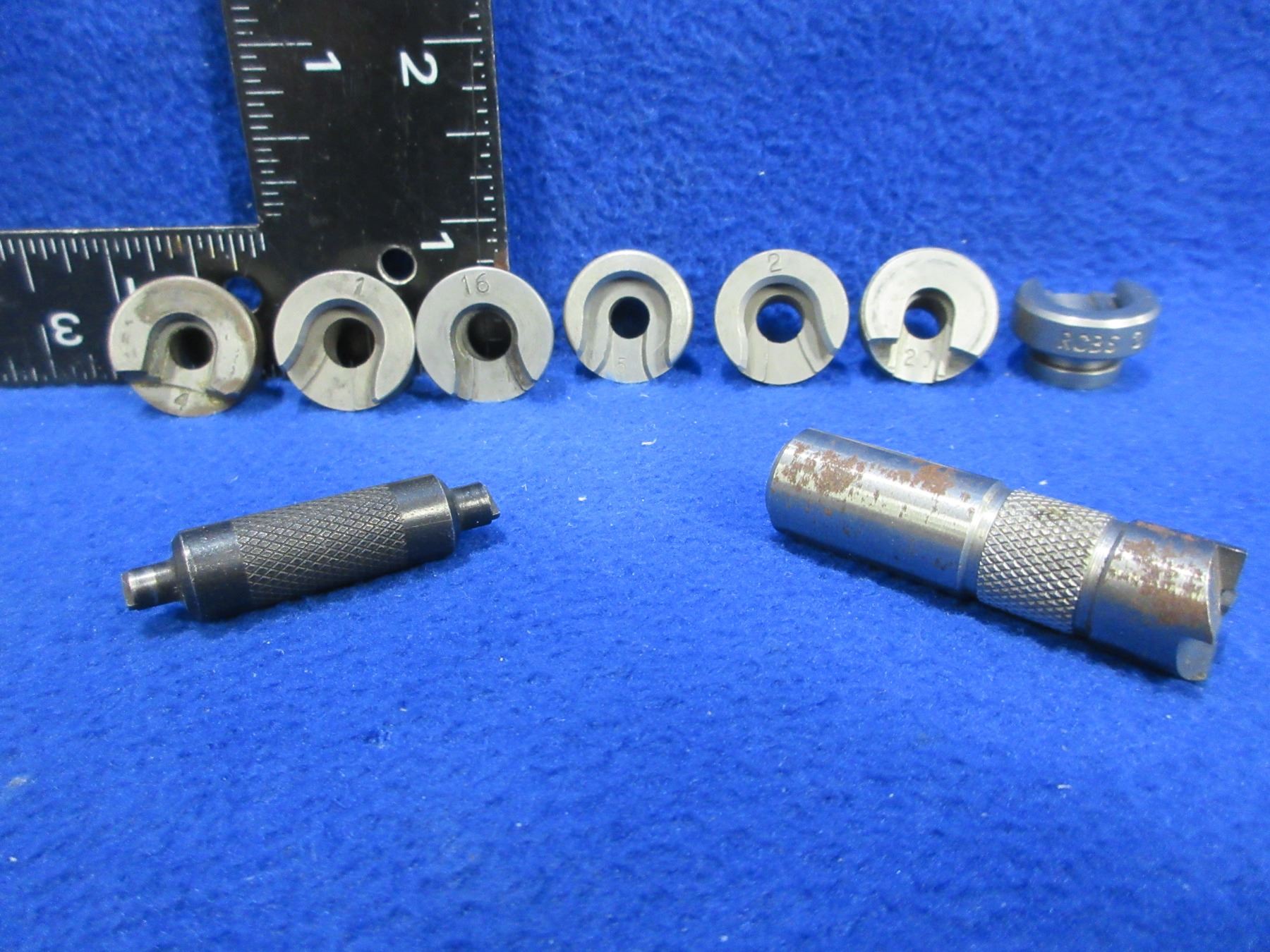 Lot of 7 Shell Holders, Primer Pocket Cleaner, Case Trimmer