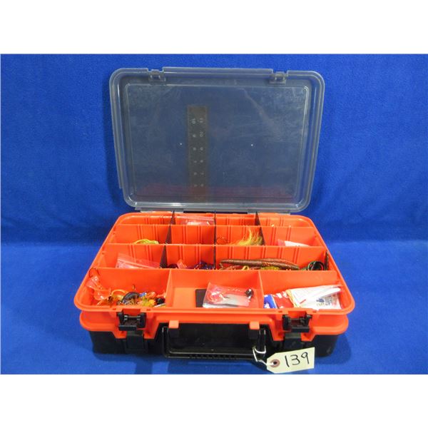 2 Compartment Tackle Box Full with Assorted Tackle