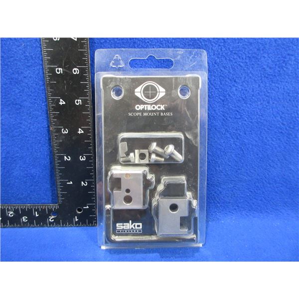 NEW - Optilock Sako Scope Mount Stainless Steel Bases