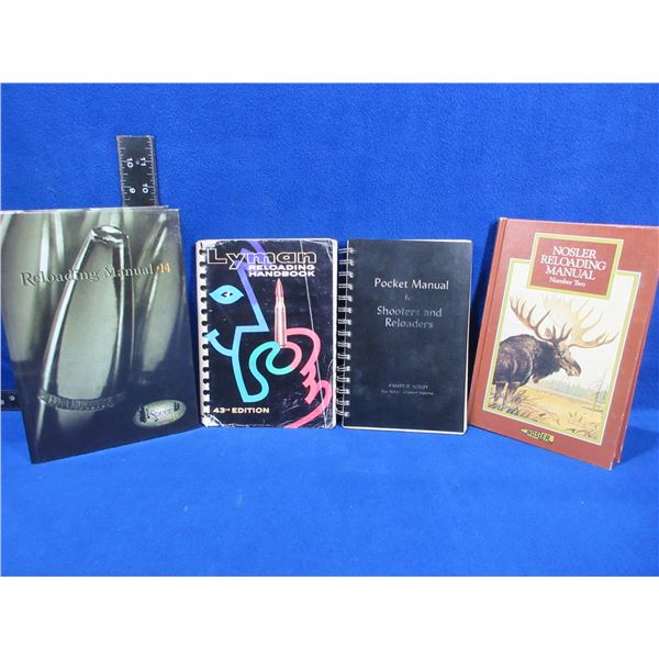 4 Reloading Books - Nosler, Speer, Lyman, Ackley