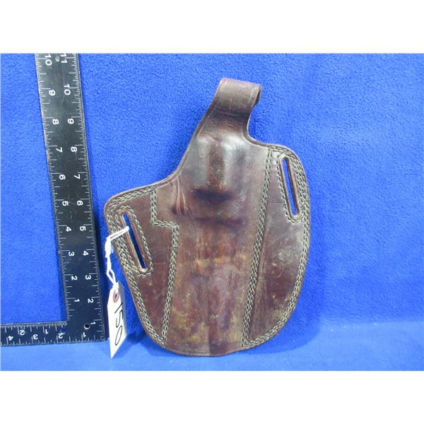 Tex Shoemaker Leather Pancake Holster - Marked "10 PC"