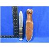 Image 1 : Anton Wingen Jr. Fixed Blade Knife with Leather Sheath