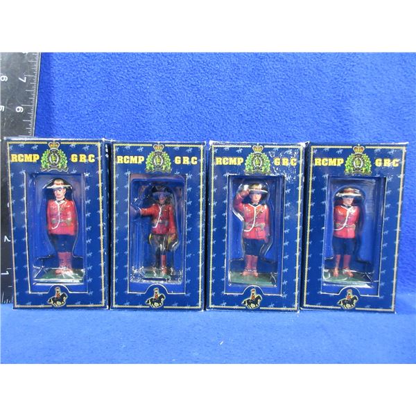 4 RCMP Collectible Miniature Statues