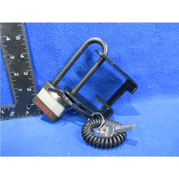Ruger 10/22 Padlock with Bracket and 2 Keys