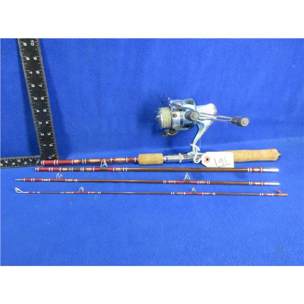 Unknown Fishing Rod with Shimano Spirex 4000FG Reel