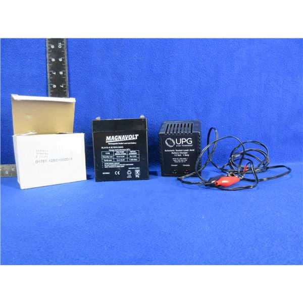 UPG 12 Volt 1 Amp Battery Charger with Magnavolt Battery