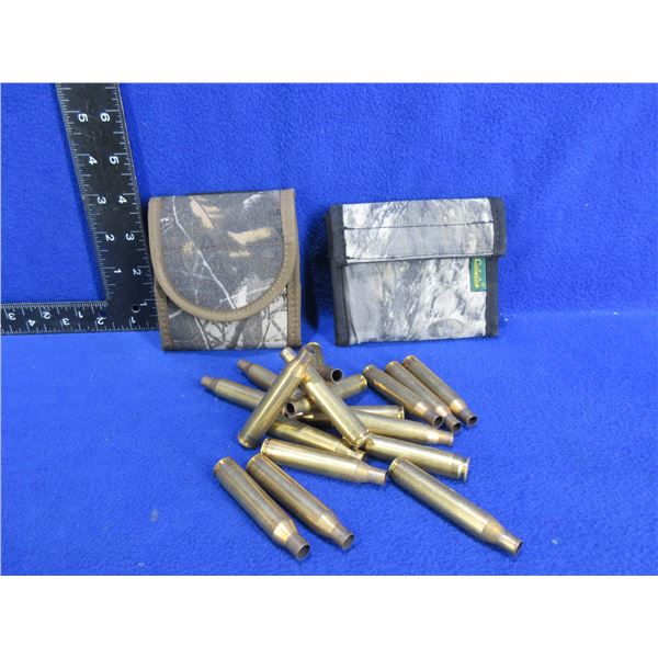 Brass Only - 25-06 Unprimed (18) and 2 Cartridge Holders