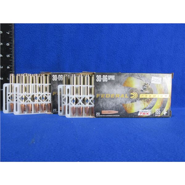 30-06 Sprg 165gr Barnes TSX Federal Cartridges