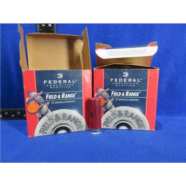12 Ga. 2 3/4" 7 1/2 Shot Field & Range Federal Shotshells