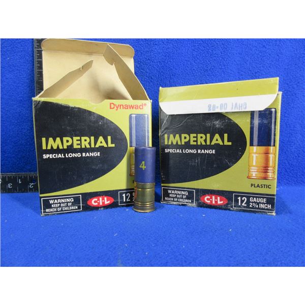 12 Ga. 2 3/4" 4 Shot Imperial Shotshells - 2 Boxes of 25